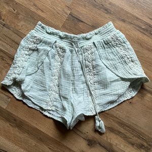 American Eagle Flowy Mint Shorts